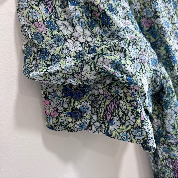 Zadig& Voltaire Betty Mousseline Liberty Garden Floral Wrap Dress, Mini, S - Picture 12 of 15